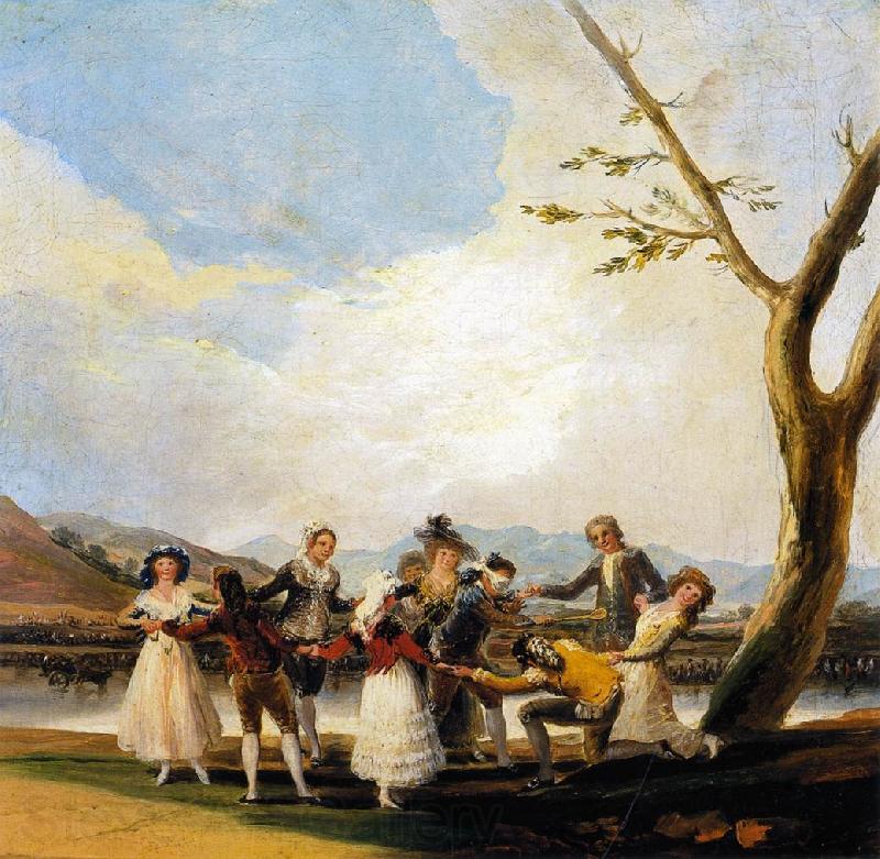 Francisco Jose de Goya Blind Man's Buff Norge oil painting art